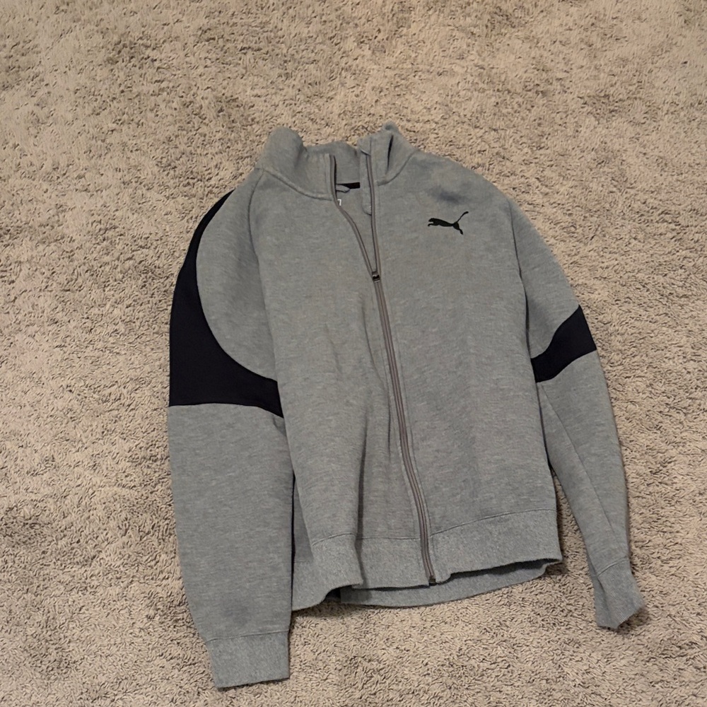 Puma Gray Jacket with Black Details